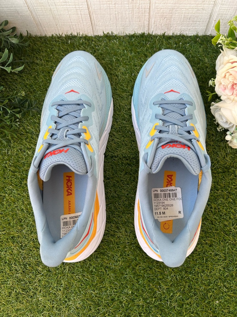 HOKA Men Arahi 6 Stability Running size 11.5D NEW Summer Song Mountain Spring - Picture 15 of 17